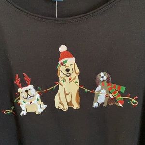 Macy's Karen Scott | NWT Dog Christmas Long Sleeve T-Shirt